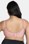 Zivame True Curv Jacquard Single Layered Non Wired Full Coverage Super Support Bra - Dusty Pink — thumbnail 2
